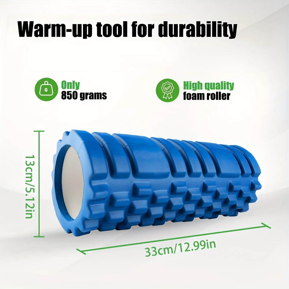 High Density Foam Roller 13 Inch Exercise Roller, Easy to Carry And Durable, for Muscle Relaxation, Yoga Training, Indoor Fitness